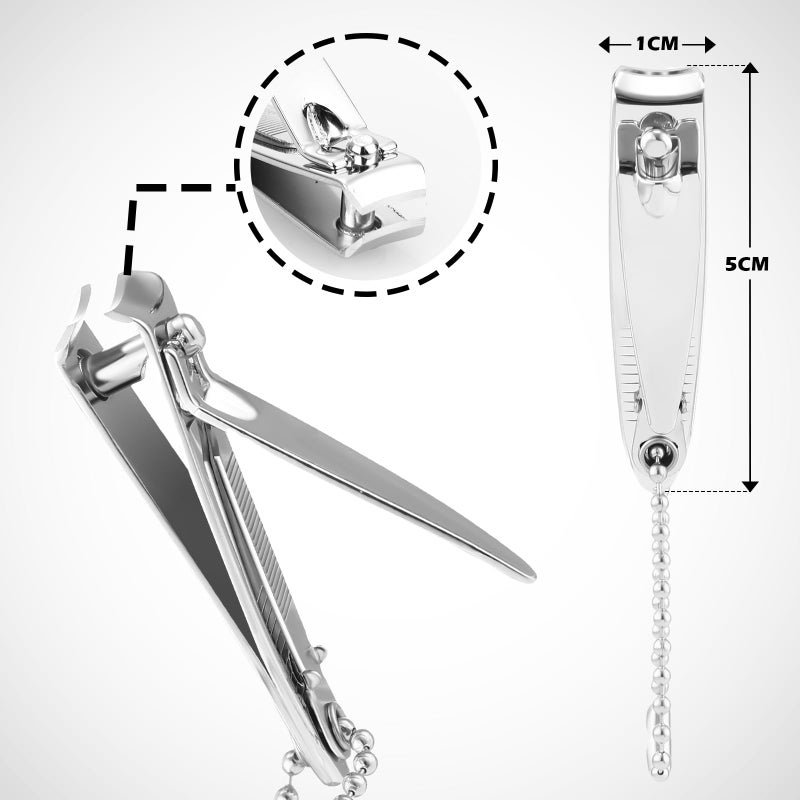 مادر مجموعة مادر للعناية بالأظافر مكونة من 28 قطعة، مصنوعة من الفولاذ المقاوم للصدأ، سميكة، محمولة، مناسبة للسفر، للرجال والنساء (نمط متعدد الوظائف). - Image 3